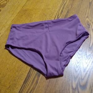 Andie Womens Bikini Bottom SMALL CACTUS FLOWER Vacation Pool Summer PLUM  NEW